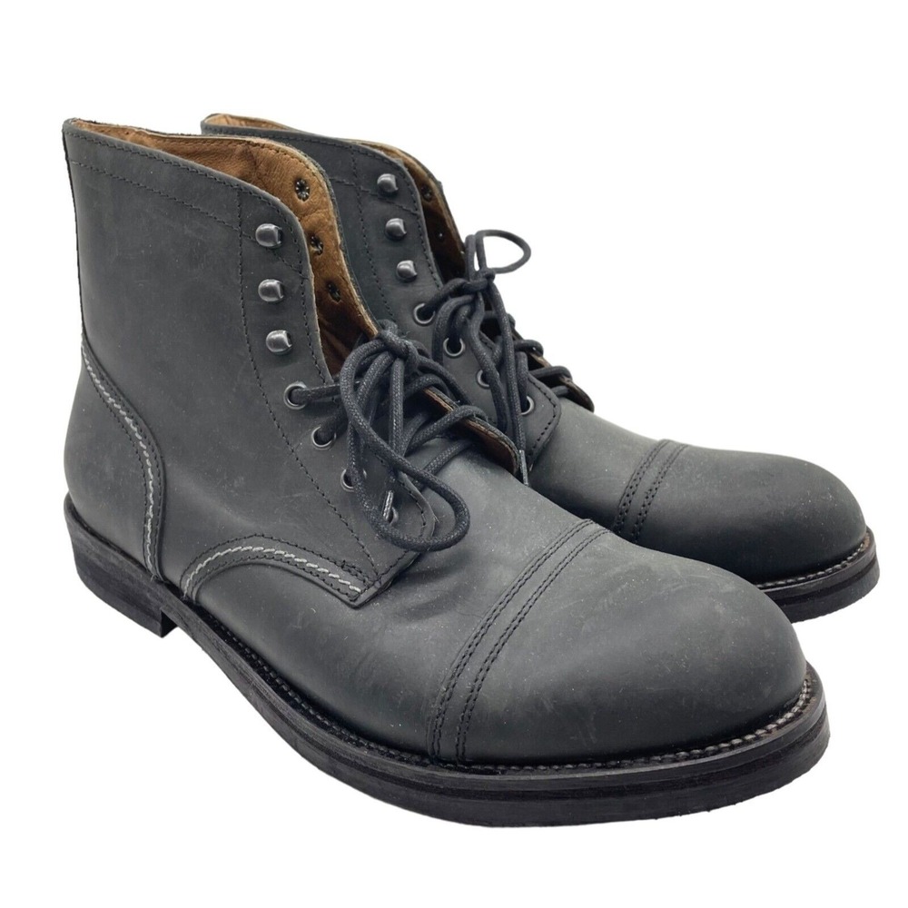 Hawkins‎ Boots Mens 11 Combat Outdoor Leather Rugged Workwear Lace Up Shoes New